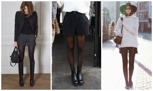 Образы с шортами и колготками. Весна в деталях. Как носить шорты, чтобы было не вульгарно?