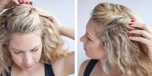 Прически для отращивания челки. Прически для отрастающей челки 11