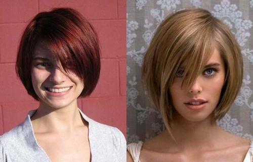 Короткие стрижки на широкое лицо женские. Стрижка 02