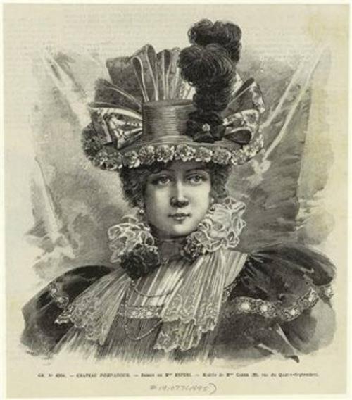 Дамские шляпы 19 века.