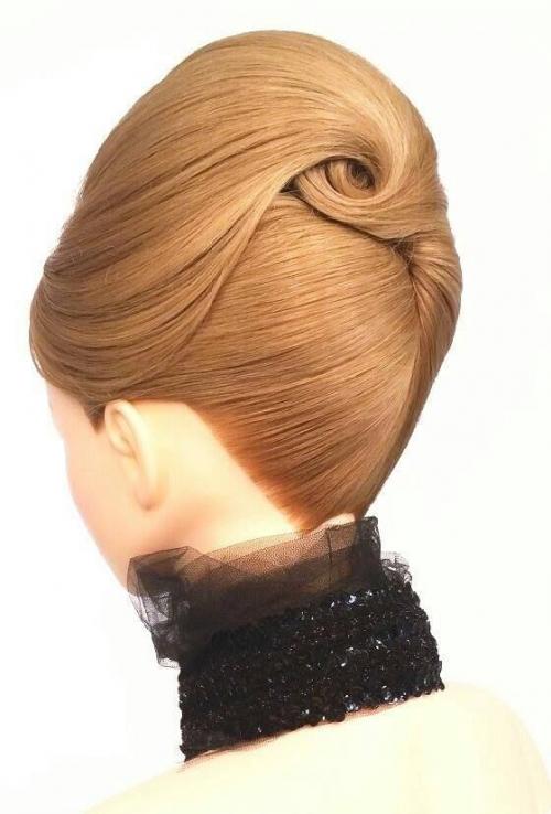 Ракушка укладка. Прическа ракушка на средние и длинные волосы