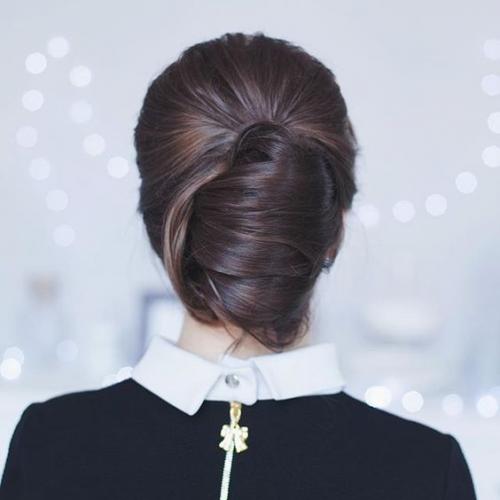 Ракушка укладка. Прическа ракушка на средние и длинные волосы