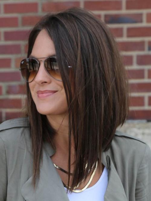 Каре косое. 6 классных идей причёски косое каре с модной асимметрией