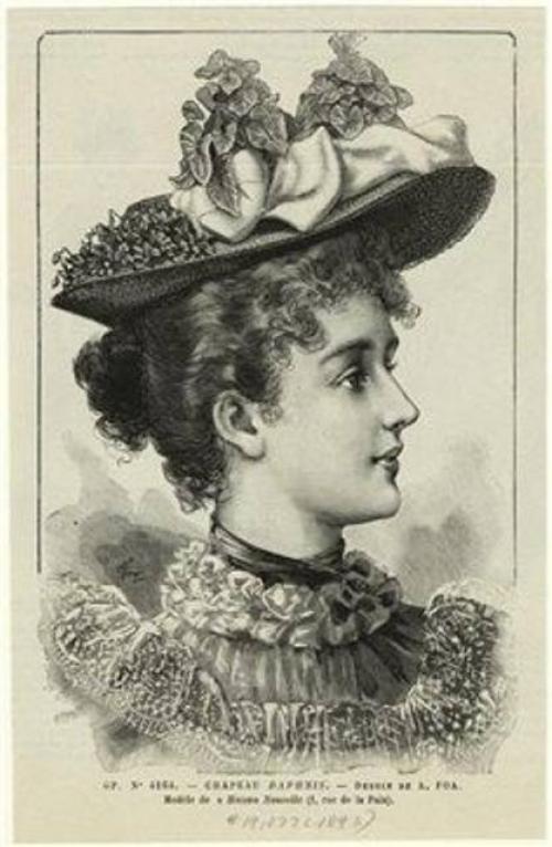 Дамские шляпы 19 века.