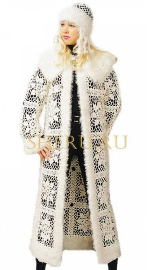 Вязаный костюм снегурочки своими руками. Костюм снегурочки своими руками — вязание крючком