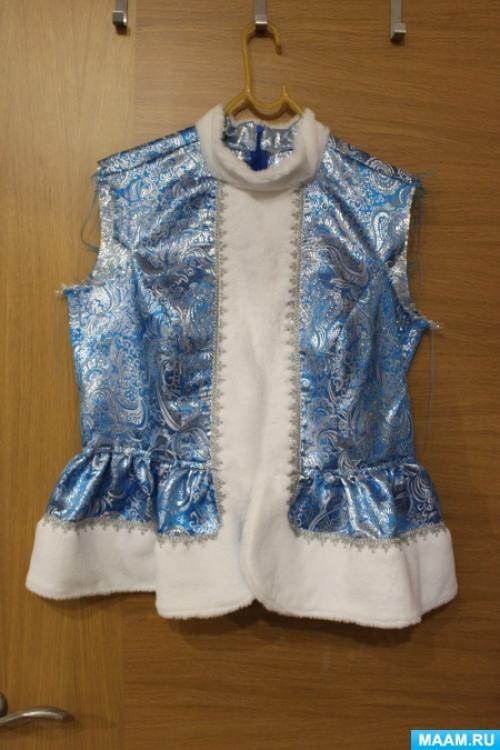 Костюм снегурочки своими руками. Мастер-класс изготовления костюма для Снегурочки.