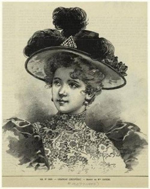 Дамские шляпы 19 века.