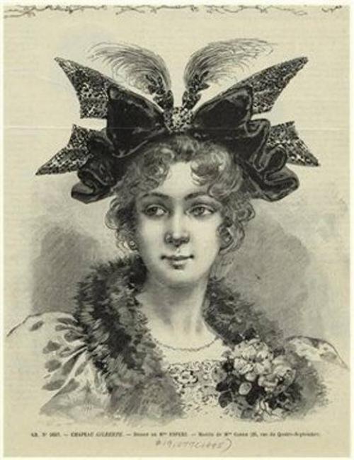 Дамские шляпы 19 века.
