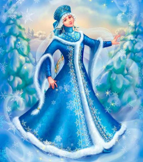 Какого цвета волосы у Снегурочки. Как выглядит снегурочка?