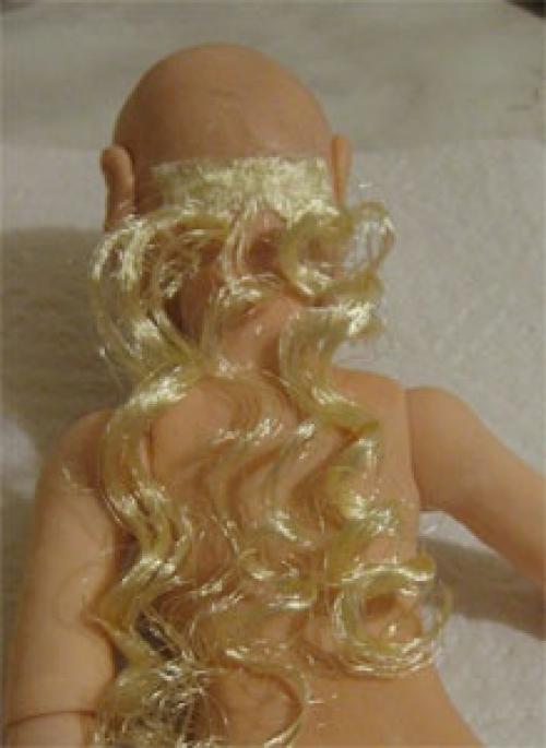 Волосы из атласной ленты для куклы своими руками. Волосы для кукол из атласных лент