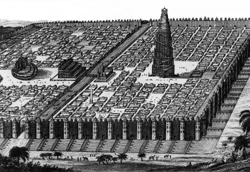 План Вавилона. 1. Градостроительная схема Вавилона и его фортификация