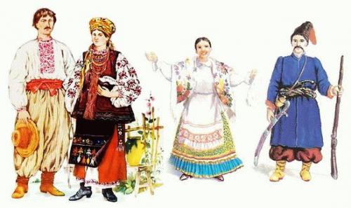 Кубанский костюм рисунок. Одежда жителей Кубани