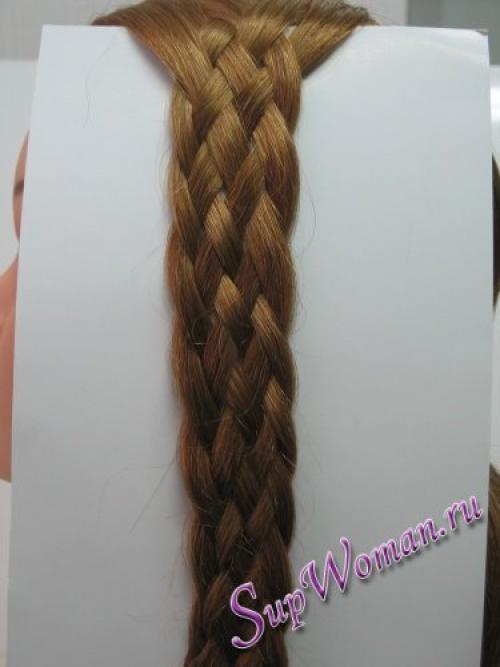 Русская коса в 90 прядей.