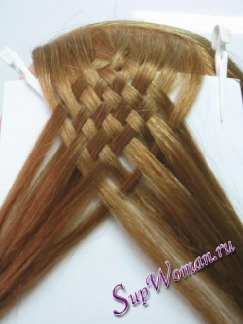 Русская коса в 90 прядей.