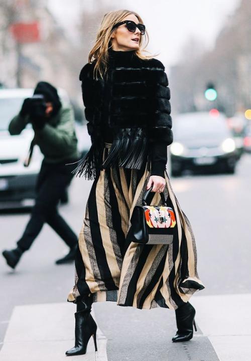 С чем носить юбку макси зимой. С чем носить длинные юбки зимой