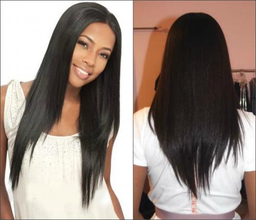 Окантовка длинных волос.