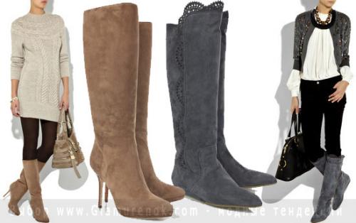 Какие сапоги подойдут к пальто до колена. Пальто до колена, выше колена и ниже колена – обувь для каждого случая 01