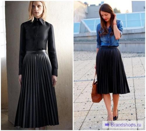 С чем носить юбки плиссе. С чем носить