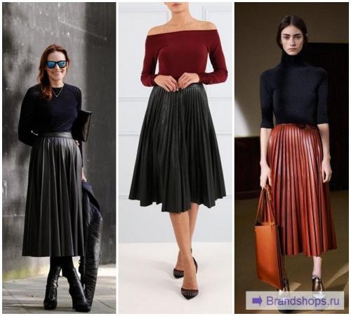 С чем носить юбки плиссе. С чем носить