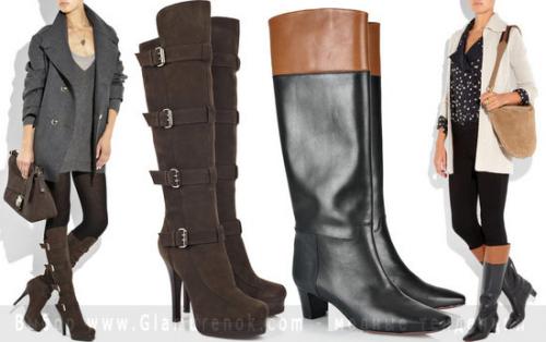 Какие сапоги подойдут к пальто до колена. Пальто до колена, выше колена и ниже колена – обувь для каждого случая 06