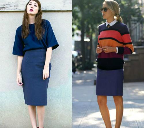 С чем носить юбки карандаш с завышенной талией. Материалы