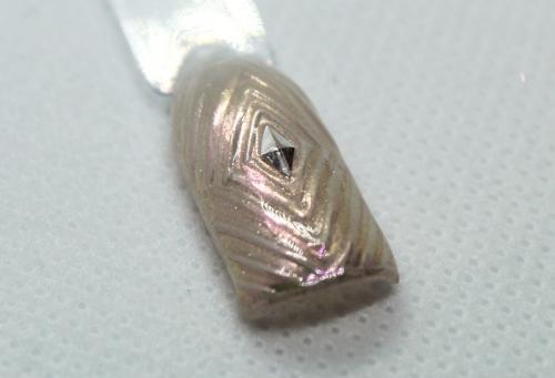 Черный маникюр с втиркой на одном пальце. Идеи маникюра с втиркой – пошаговые мастер-классы