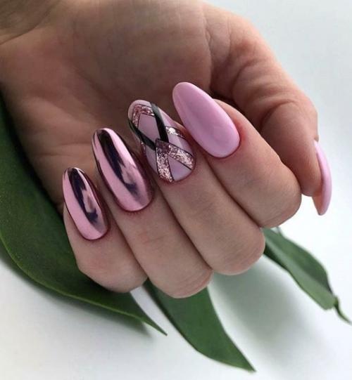 Летний маникюр с втиркой. Новинки маникюра с втиркой 2019-2020: топовые идеи на фото