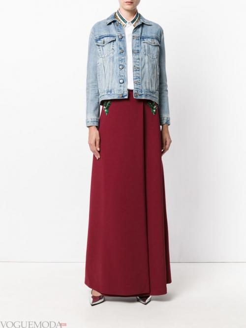 Красная юбка и белая блузка. Красная юбка с чем носить примеры и фото