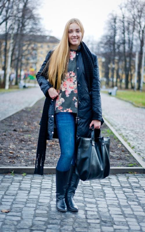 С какой обувью носить пальто черное. С какой обувью носить женское пальто до колена? 06