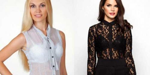 С чем носить прозрачную блузку бежевую. Как носить прозрачную блузку?