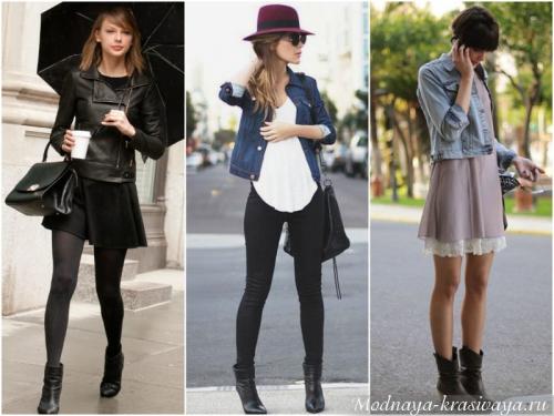 Ботильоны и платье до колена. С чем носить ботильоны городской моднице?