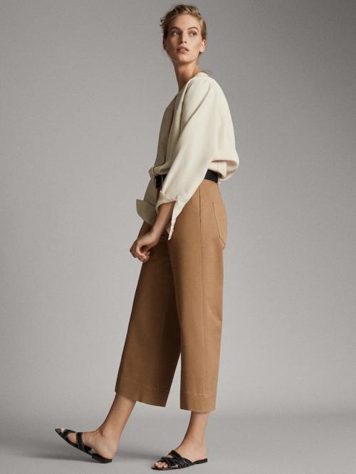 С чем носить кюлоты осенью. С чем носить брюки кюлоты женщине в этом сезоне