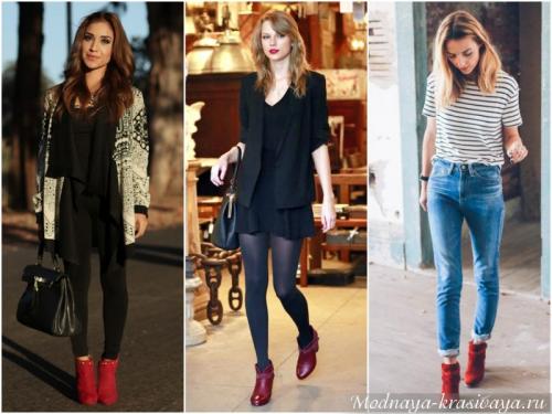 Ботильоны и платье до колена. С чем носить ботильоны городской моднице?