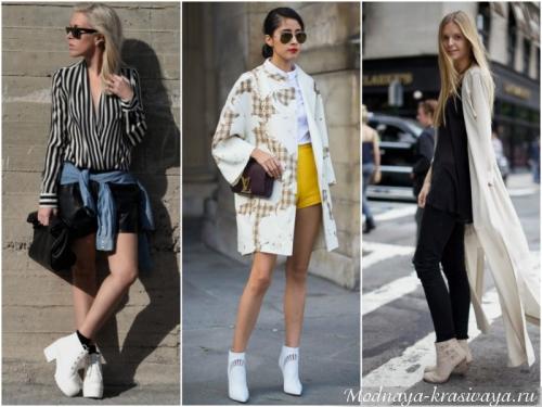 Ботильоны и платье до колена. С чем носить ботильоны городской моднице?