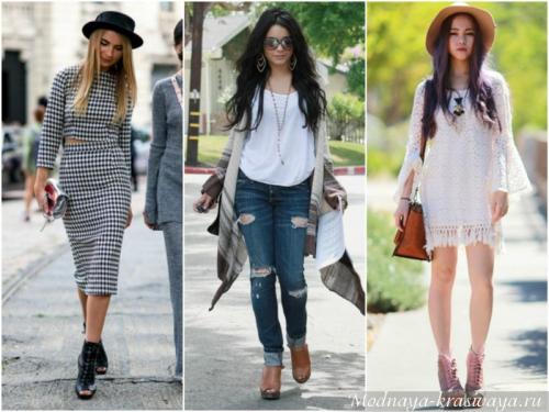 Ботильоны и платье до колена. С чем носить ботильоны городской моднице?