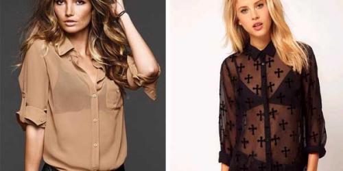 С чем носить прозрачную блузку бежевую. Как носить прозрачную блузку?