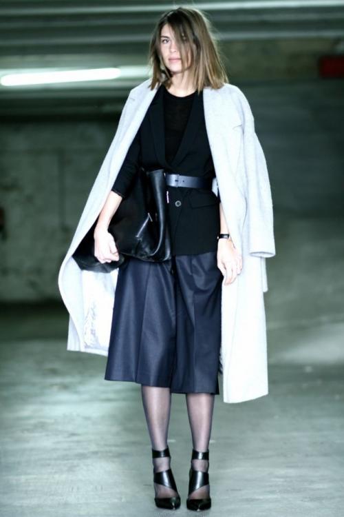 С чем носить кюлоты осенью 2019. 