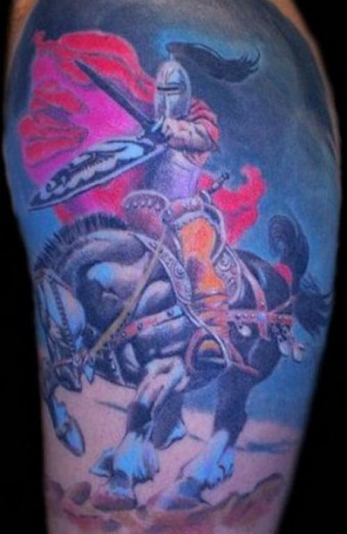 Татуировки рыцари тамплиеры. Татуировка рыцарь