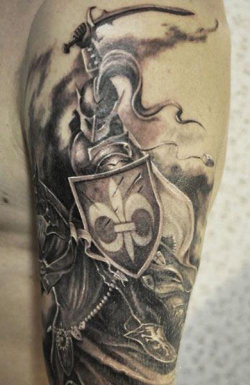 Татуировки рыцари тамплиеры. Татуировка рыцарь