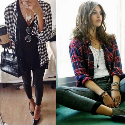 Красная рубашка в клетку женская с чем носить. Красная и синяя рубашка в клетку: как выбрать