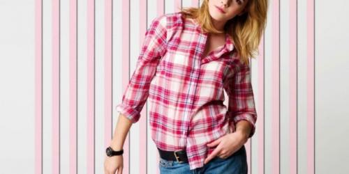 Красная клетчатая рубашка женская с чем носить. Женский журнал 365woman.ru
