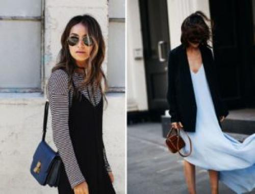 С чем носить платье в бельевом стиле?