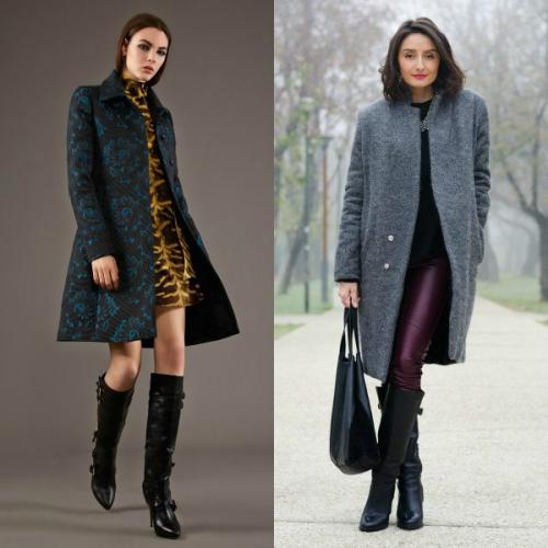 С какой обувью носить черное пальто до колена. Пальто до колена, выше колена и ниже колена – подбираем обувь для каждого случая