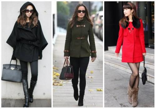 Образ пальто и ботинки. С какой обувью носить женское пальто до колена?