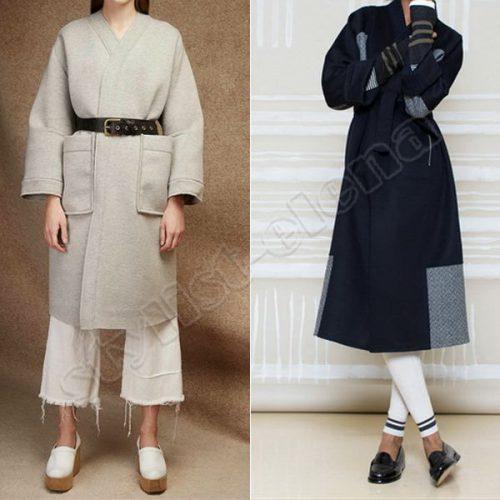 С какой обувью носить черное пальто халат. Как носить пальто-халат: лучшие сочетания с одеждой, обувью, аксессуарами