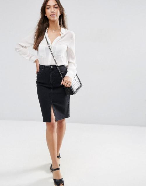 Джинсовая юбка: 57 фото примеров идеальных сочетаний изысканного стиля