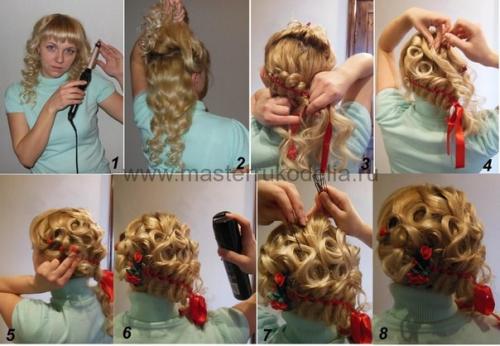 Мастер-класс прически на выпускной. Причёска на выпускной