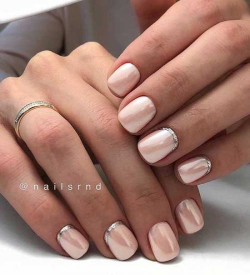 Черный маникюр со втиркой. Новинки маникюра с втиркой 2019-2020: топовые идеи на фото