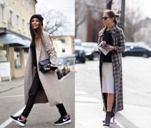 Сочетание пальто и ботинки. С какой обувью носить длинное пальто?