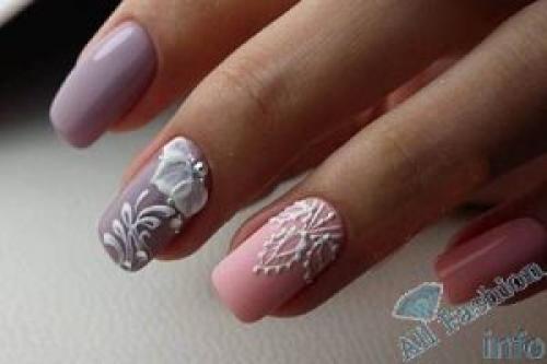 Нежно фиолетовый маникюр. Фиолетовый, сиреневый, лавандовый маникюр 100 фото новинок